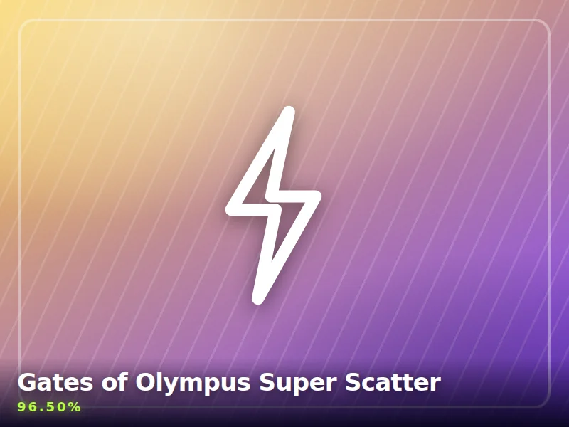 Gates of Olympus Super Scatter by Pragmatic Play — cover art